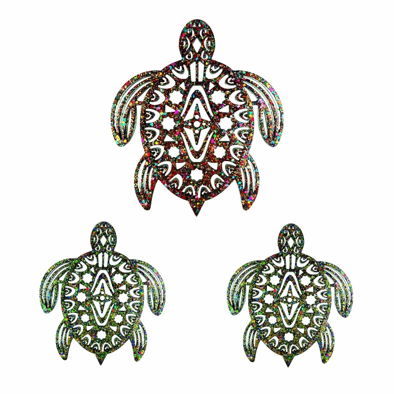 Sa Khuôn Silicon Kết Hợp Keo Dán Trang Trí Tường Hình Rùa Dễ Thương