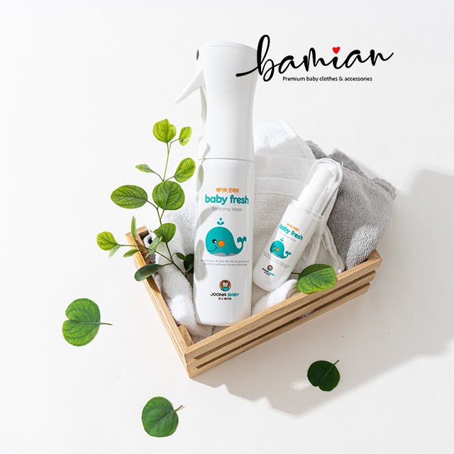 Bình xịt diệt khuẩn Baby Fresh JOONA BABY khử mùi an toàn cho bé nhập khẩu Hàn Quốc