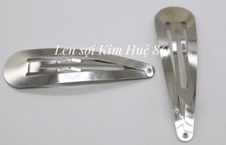Phôi kẹp tóc hình giọt nước (gói 10 cái)