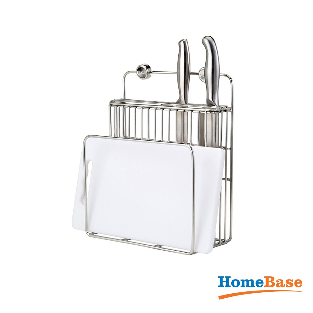 HomeBase KECH Kệ giá để dao thớt bằng thép không gỉ Thái Lan W22xD11xH18.5 Cm