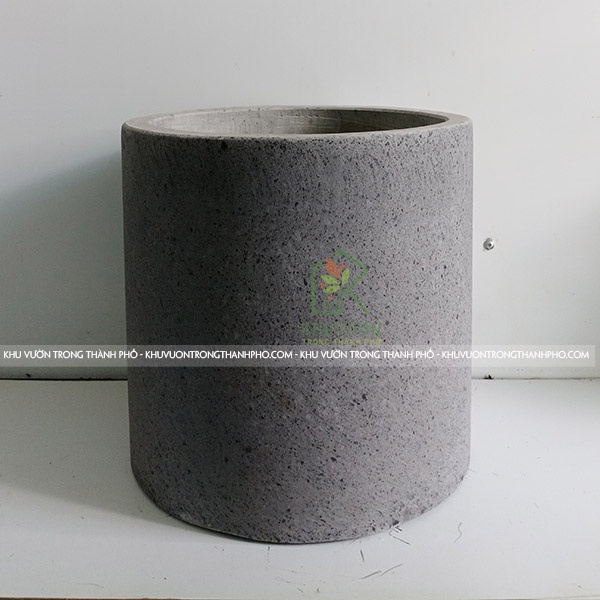 Chậu đá mài trụ tròn 40x40cm