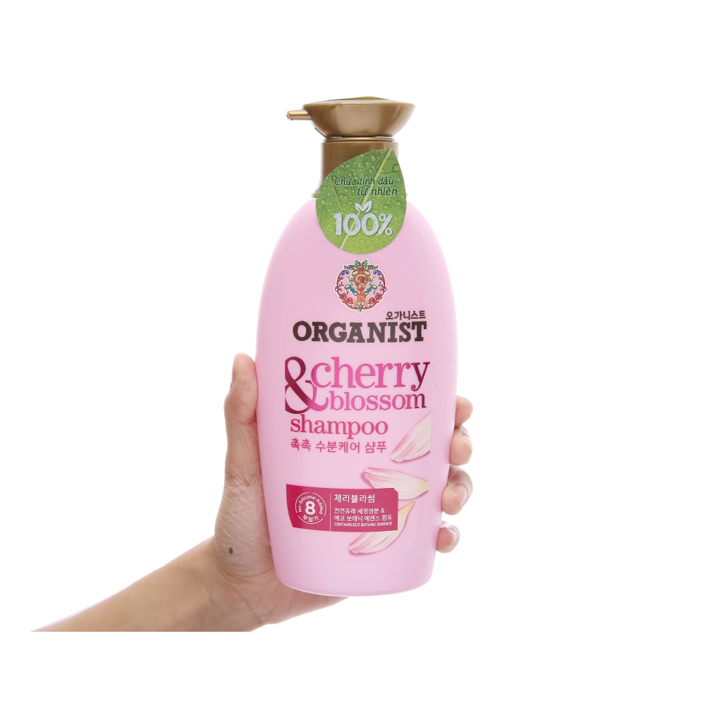 Combo Dầu Gội Dầu Xả Organist Hương Hoa Anh Đào Dành Cho tóc Khô - 500ML X2