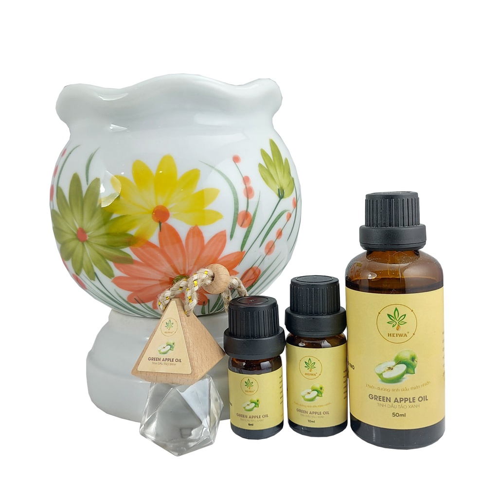 Tinh dầu Táo Xanh thương hiệu HEIWA dung tích 10ML đuổi muỗi, thơm phòng, cực kỳ thư giãn