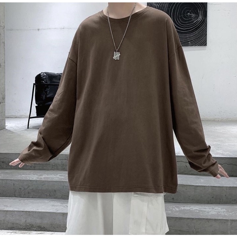 Áo tay dài cotton trơn 13 màu form rộng style unisex nam nữ đều mặc được (có ảnh thật) - LC | BigBuy360 - bigbuy360.vn