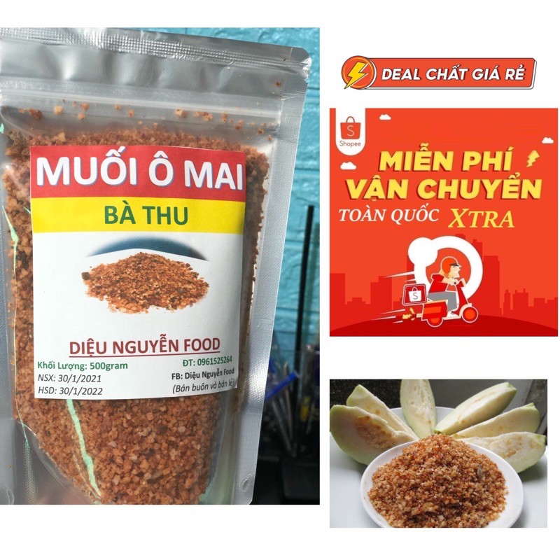 [ 0,5kg]- Muối ô mai Bà Thu |chua chua ngọt ngọt | BigBuy360 - bigbuy360.vn