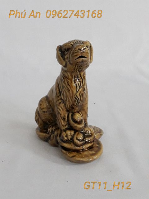 Chó Trên Tiền_ Gốm sứ Bát Tràng