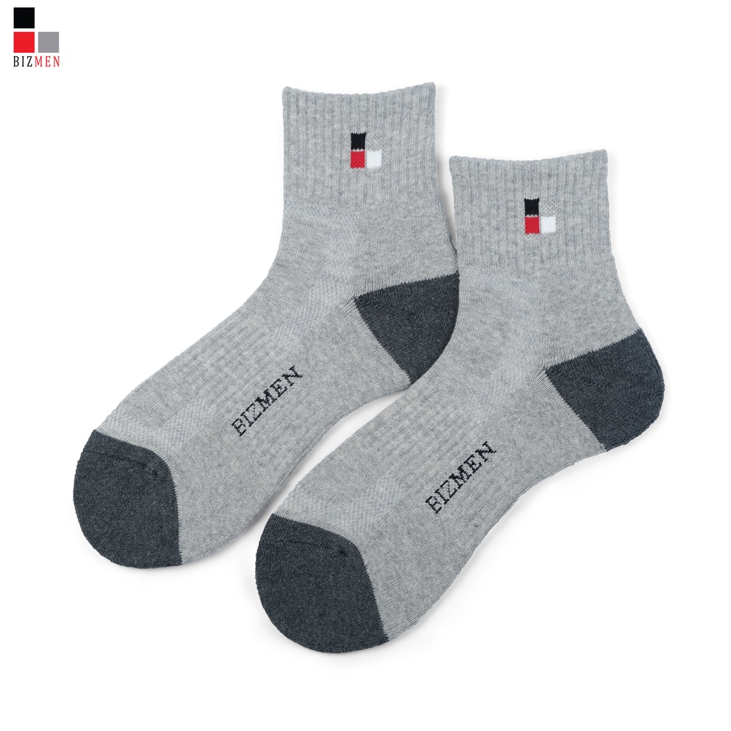 Tất, Vớ Nam Thể Thao Xù, Siêu Dày Cổ Trung Cotton, Kháng Khuẩn Khử Mùi Bizmen - CST.02