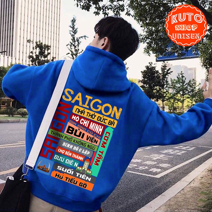 ÁO HOODIE SÀI GÒN ƠI - In Pet Siêu Bền Siêu Đẹp - Full Size Full Màu