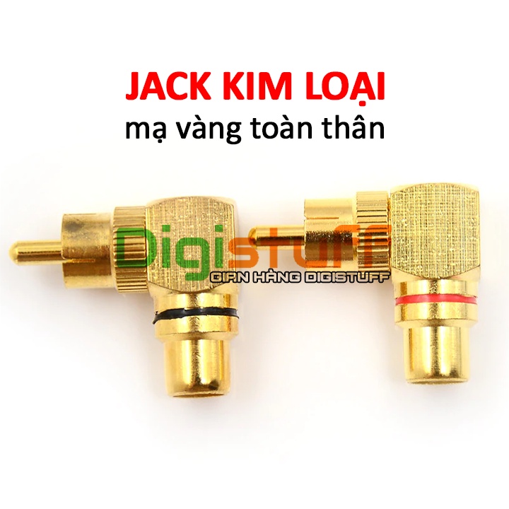 Jack nối bông sen RCA ( jack AV ) vuông góc 90 độ