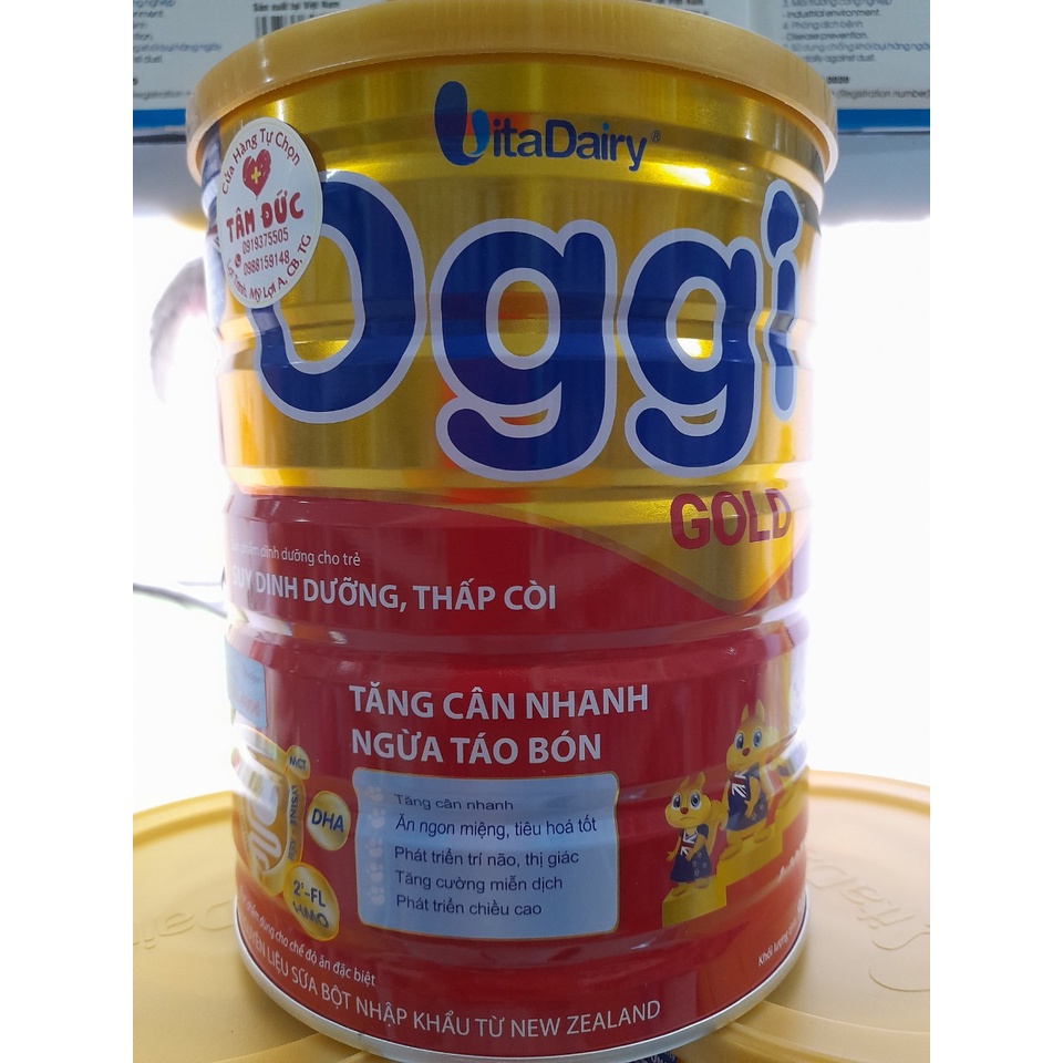 Lon Sữa 900g Oggi Gold Vitadairy Cho Trẻ Từ 1 Đến 10 Tuổi Giúp Tăng Cân Nhanh Ngừa Táo Bón Thấp Còi