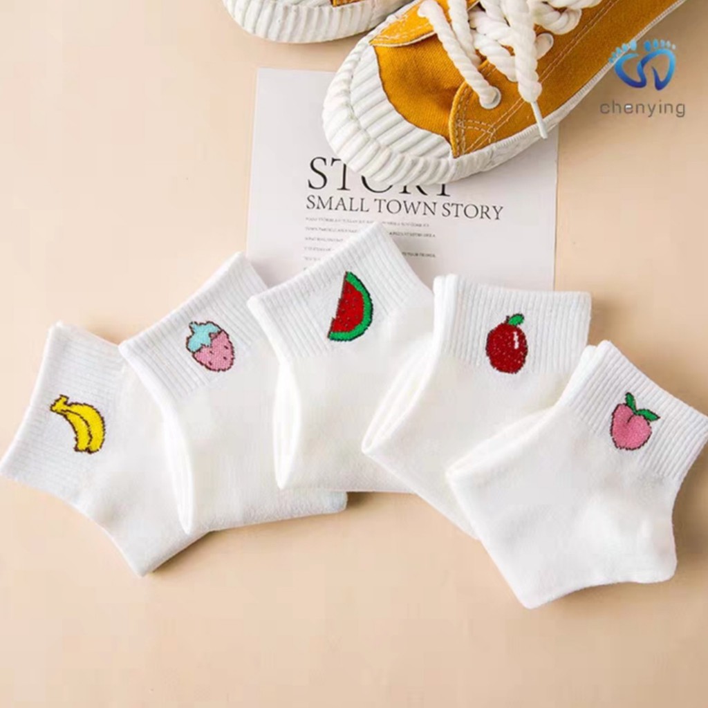 Combo 4 đôi tất hình quả siêu rẻ (giao ngẫu nhiên mẫu)