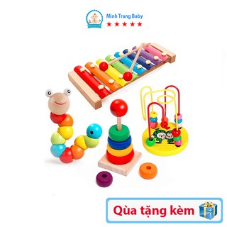 Combo đồ chơi gỗ thông minh cho bé sáng tạo