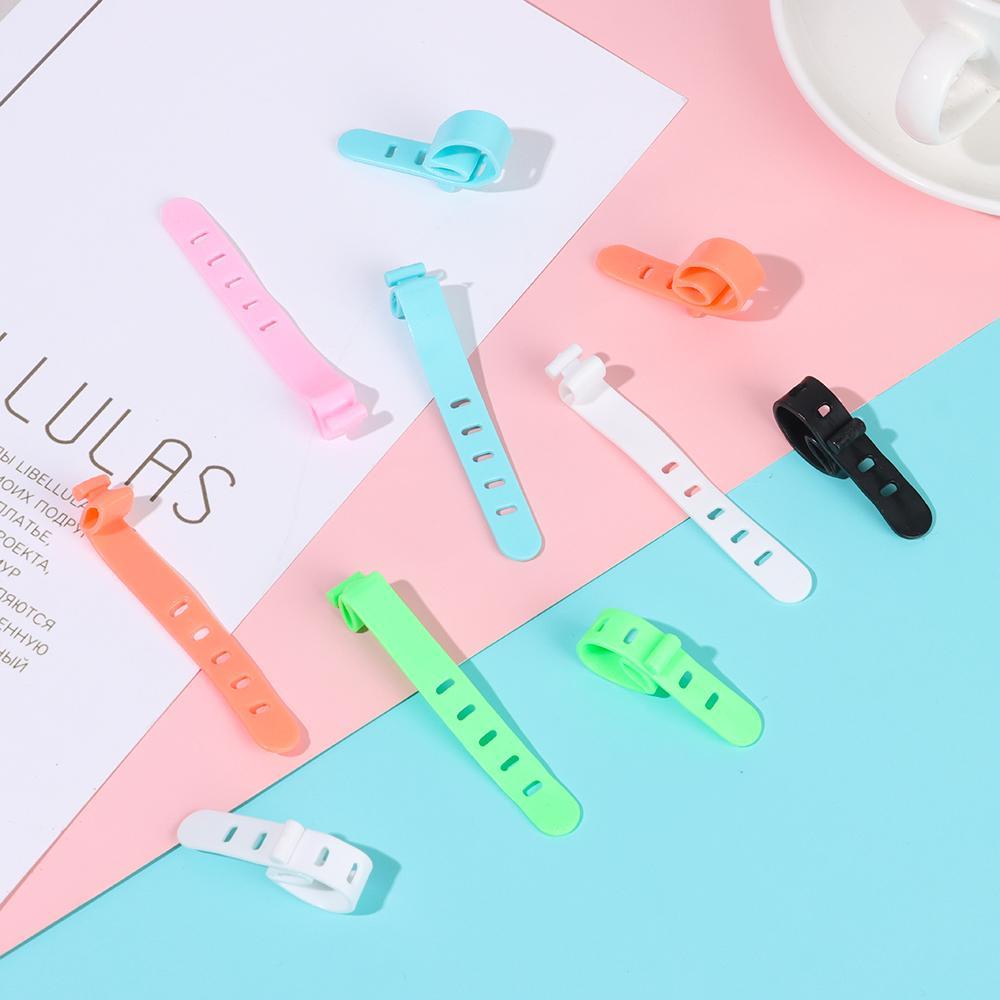 Bộ 5 Dây Quấn Dây Cáp 5 Lỗ Bằng Silicone Tiện Dụng