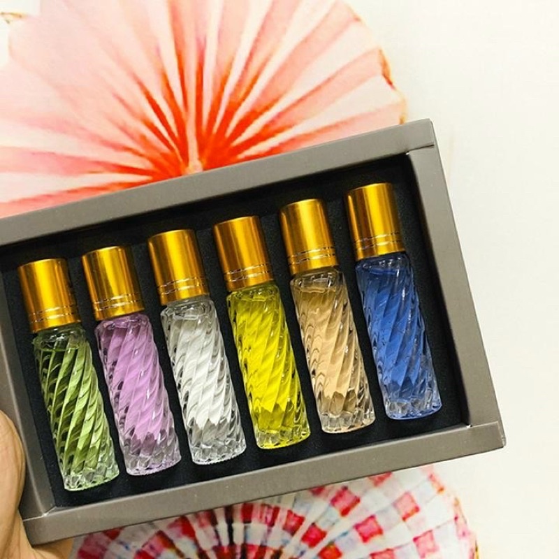 SET NƯỚC HOA 6 CHAI LĂN ĐỦ MÙI