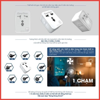 Ổ Cắm Thông Minh 16A - Ổ Cắm Wifi Rạng Đông 3500W - Chức Năng Hẹn Giờ, Điều Khiển Từ Xa - Bảo Hành 1 Năm