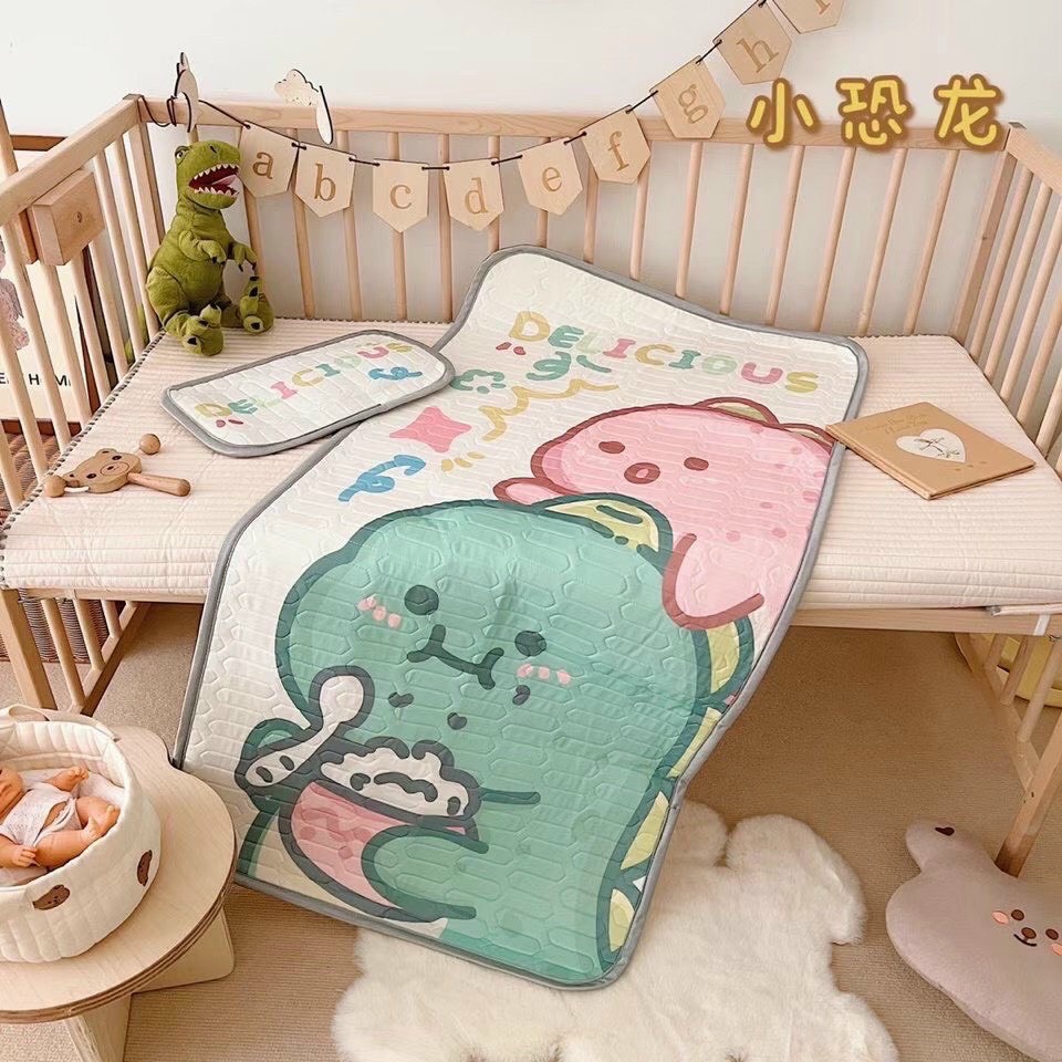 Chiếu Điều Hoà Mát Lạnh Cao Su Non Tặng Kèm Gối Cho Bé In Hình 5D, Chiếu Điều Hoà Đông Ấm Hè Mát Thị Nắng Store