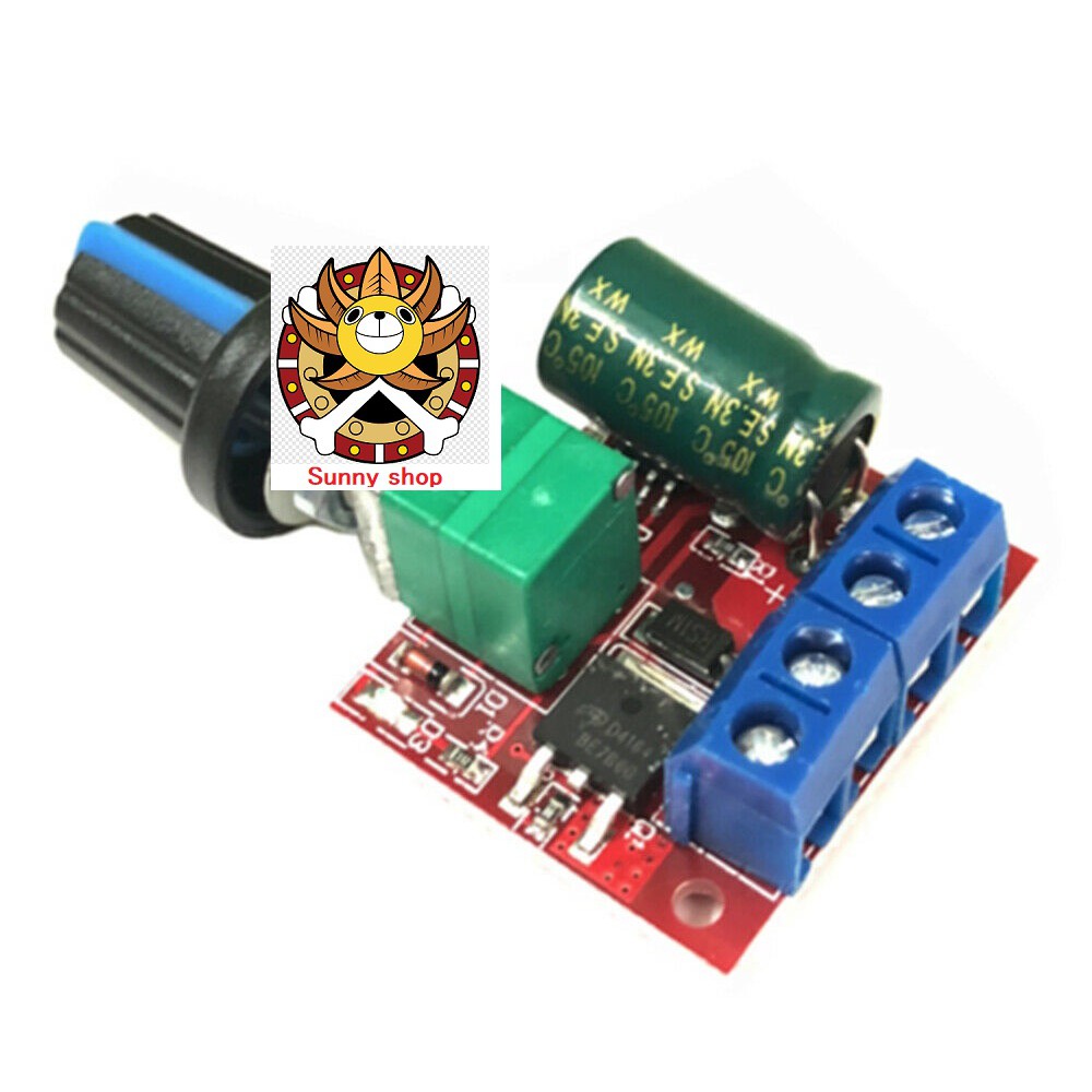 Mạch điều tốc động cơ PWM DC 4.5V - 35V 5A điều khiển tốc độ motor chỉnh độ sáng đèn Led