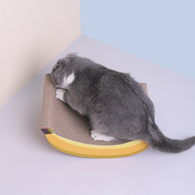 [Hàng HOT] Bàn cào móng cho mèo Hình quả chuối Dễ thương【Tennessee052】