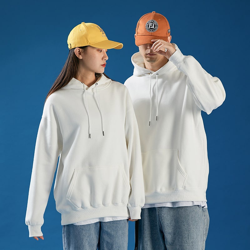 Áo hoodie nhiều màu unisex, sweater dài tay form rộng đẹp, nỉ trơn có mũ mặc đôi nam nữ cá tính Ulzzang | BigBuy360 - bigbuy360.vn