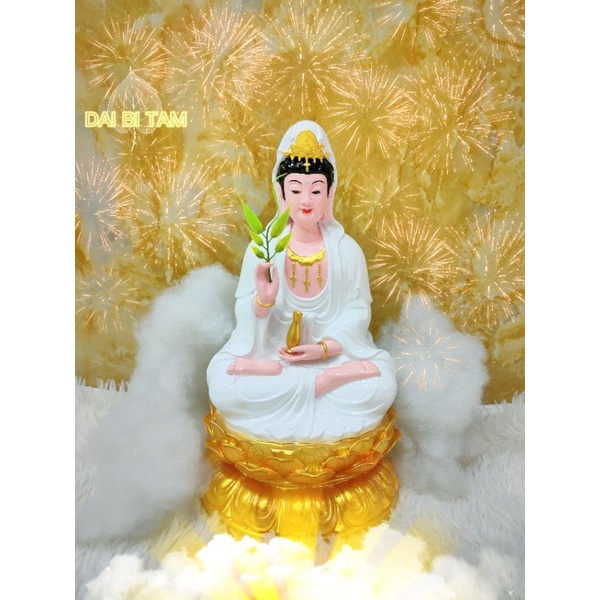 Nay gieo duyên tượng Phật - mẹ Quán Thế Âm Bồ Tát - Composite 30cm