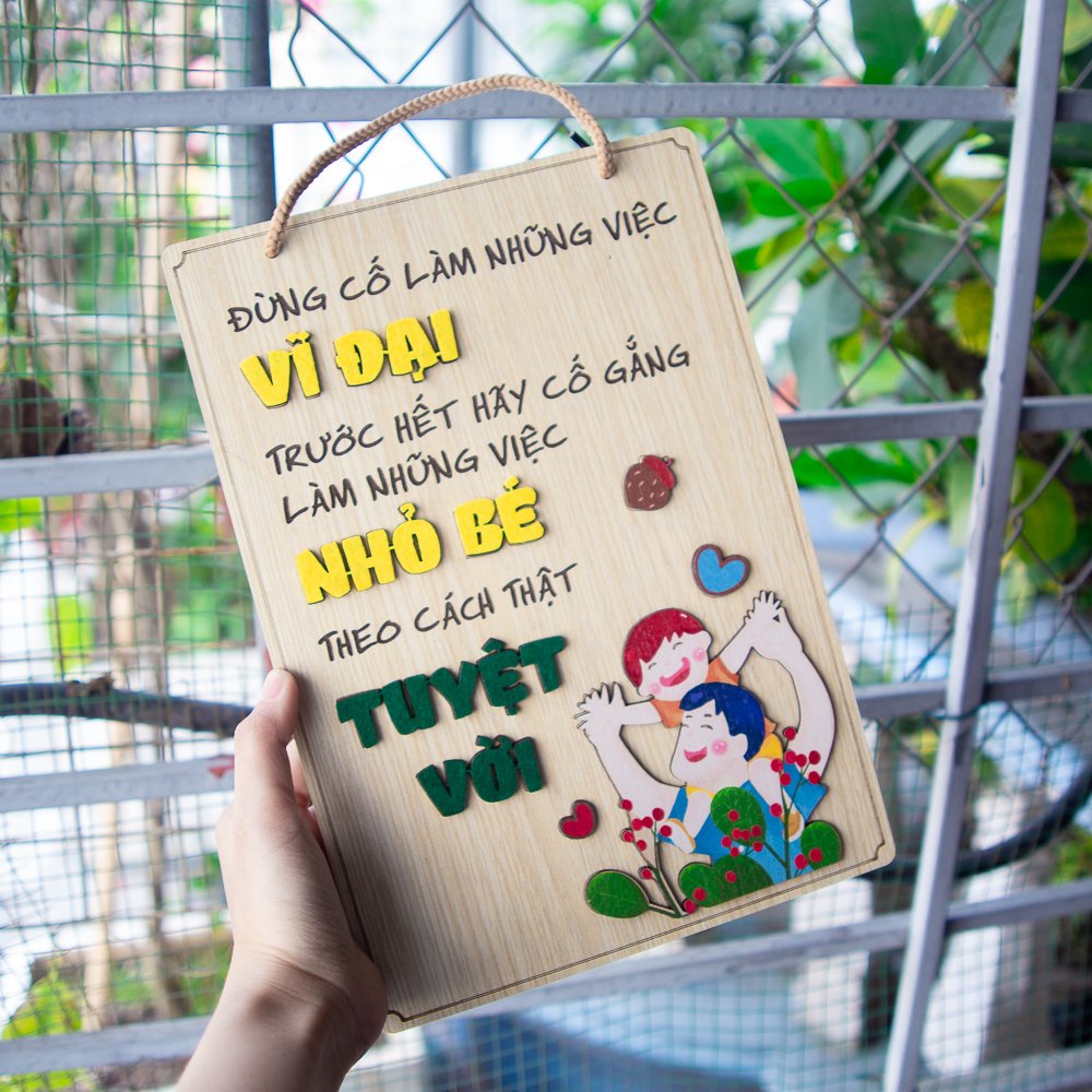 Bảng Gỗ Trang Trí Treo Gia Đình