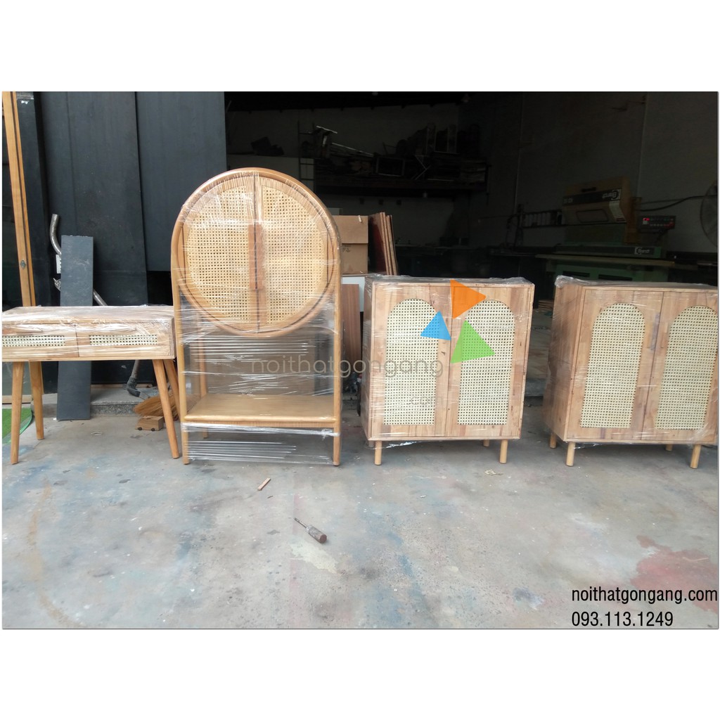 Bàn Trang Điểm, Làm Việc Phòng Ngủ Lưới Mắt Cáo, Phong Cách Scandinavian - Nội Thất Gọn Gàng