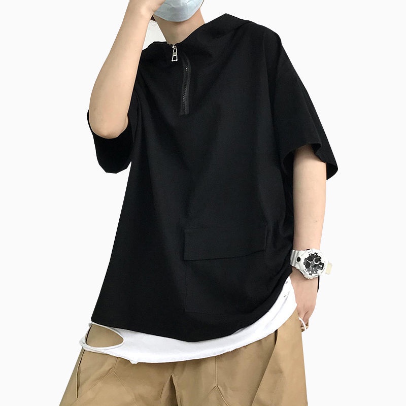 Áo Hoodie Khóa Kéo Màu Sắc Đơn Giản Thời Trang Dành Cho Nam