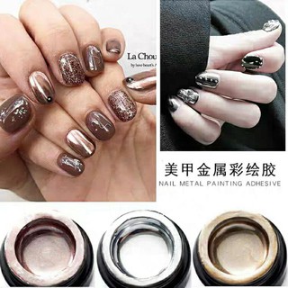 Gel Vẽ Metal Hiệu Vinimay - Sang Trọng Trong Từng Nét Vẽ - 3 màu Bạc(Silver), Vàng(Gold), Hồng(Rose Gold)
