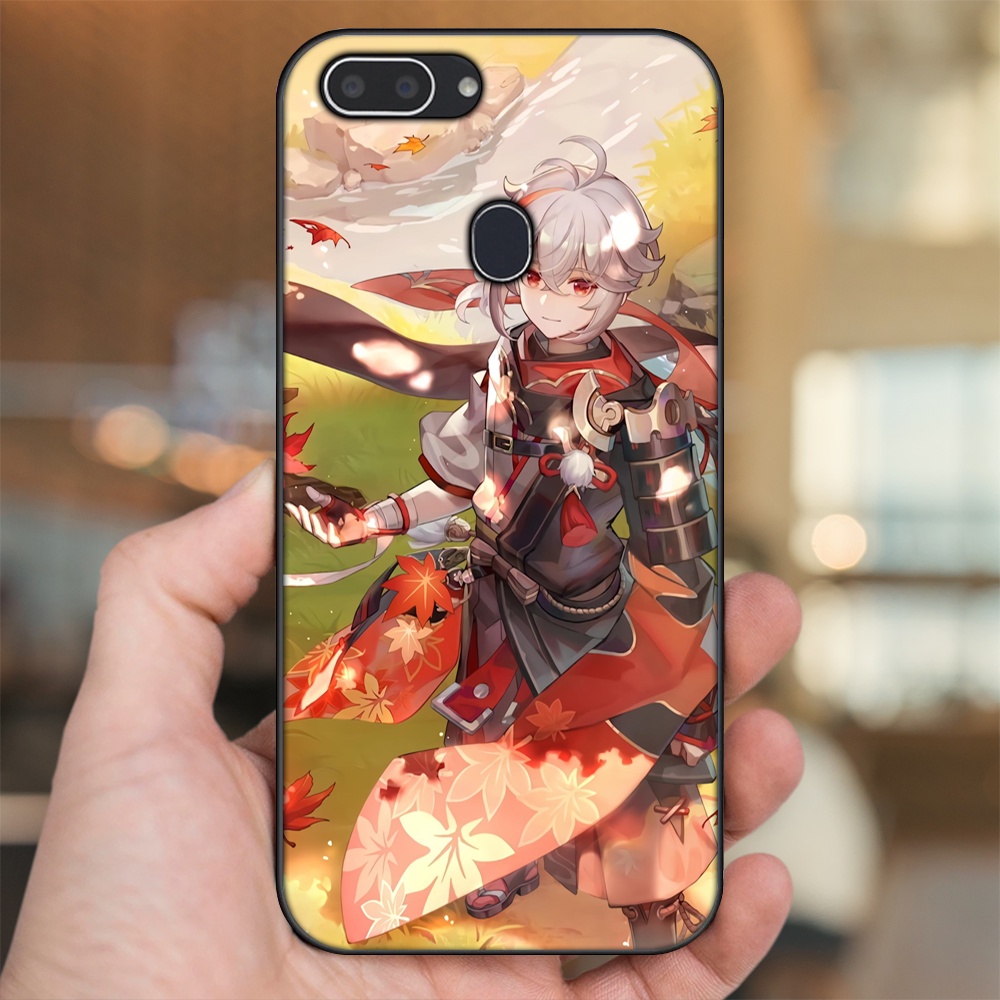 Ốp lưng Realme 2 viền đen in hình Kazuha Genshin Impact