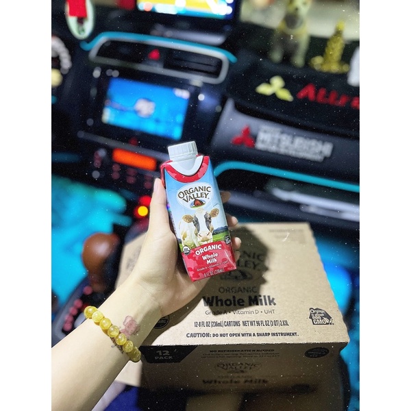 Sữa tươi Organic Valley hữu cơ nguyên kem Mỹ 200ml