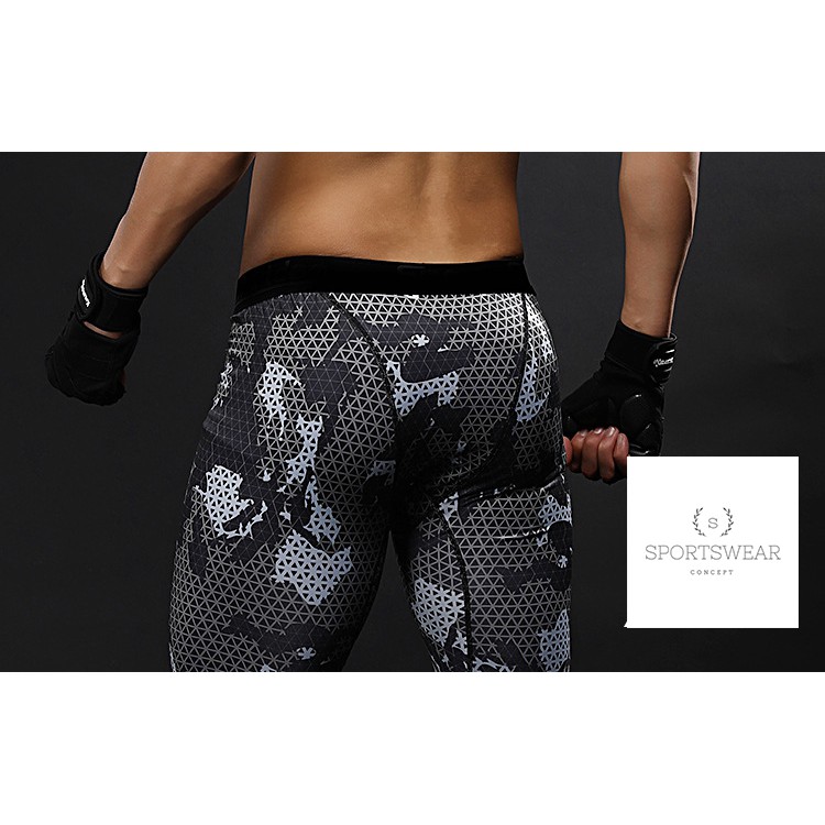 Quần dài tập gym thể thao combat ôm rằn ri Adhemar Sportswear Concept thoải mái khô thoáng đàn hồi kiểu dáng nam tính