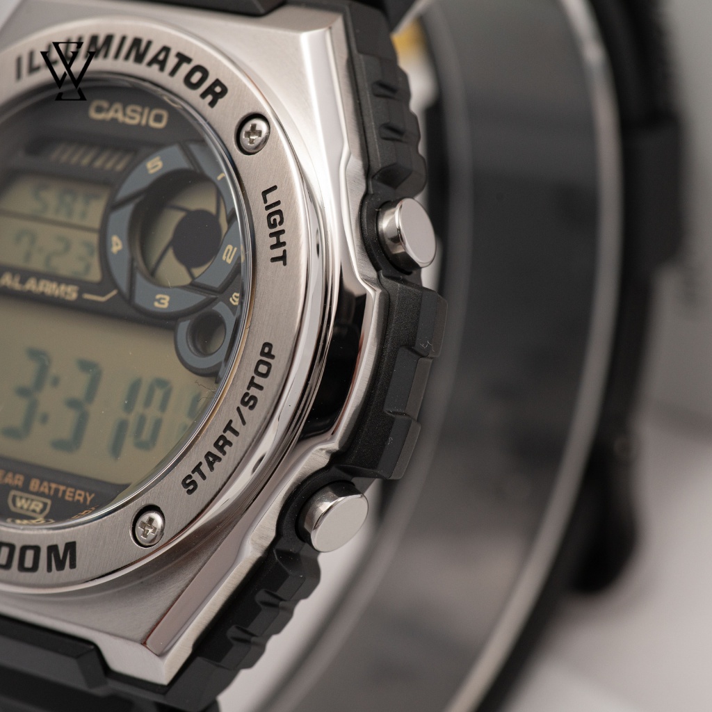 Đồng Hồ Quartz Nam Casio WATCHSTORE MWD-100H-9AVDF Thiết Kế Kính Nhựa 51mm, Độ Chịu Nước 10ATM, Vỏ Thép Không Gỉ
