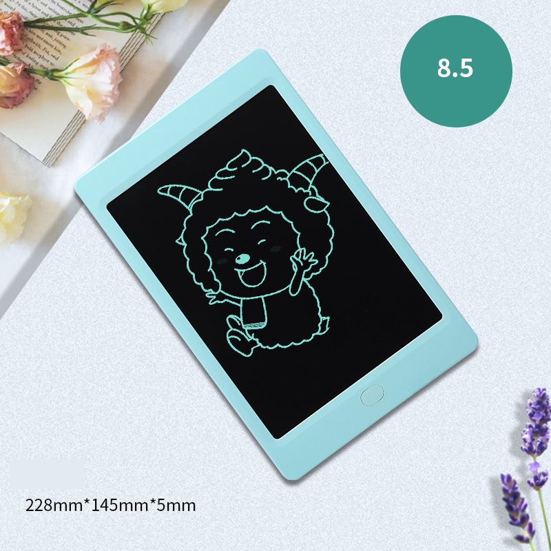 Bảng viết tự xóa , Bảng vẽ thông minh LCD Tự Xóa chỉ cần nhấn nút là tự động xóa, tiện lợi size 8.5 inch