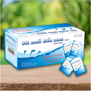 Gói Muối Biển Xanh Tinh Khiết - CTy Tâm Việt - Hộp 20 Gói