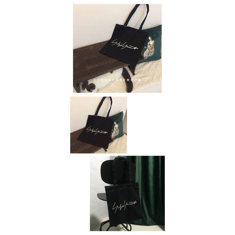 Yohji Túi vải Màu Đen Có Chữ Ký yamamoto