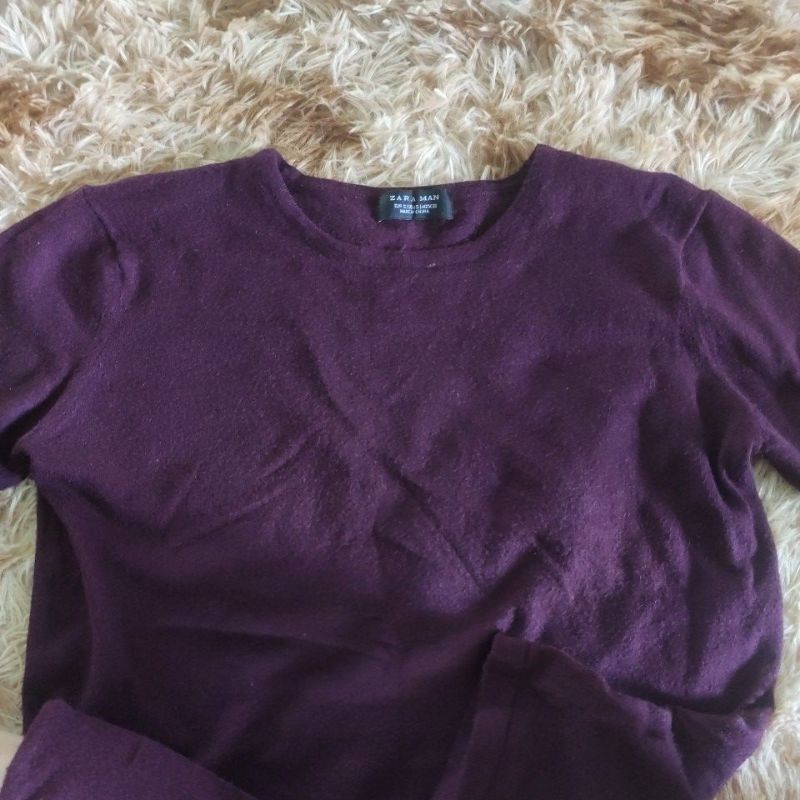 Áo thun len đỏ đô pass