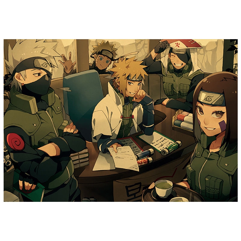 Naruto Áp Phích Dán Tường Trang Trí Phong Cách vintage