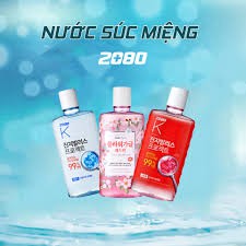 Nước súc miệng siêu diệt khuẩn với cảm giác the mát cực mạnh 2080 K MOUTHWASH STRONG 750ml  - Hàn Quốc Chính Hãng