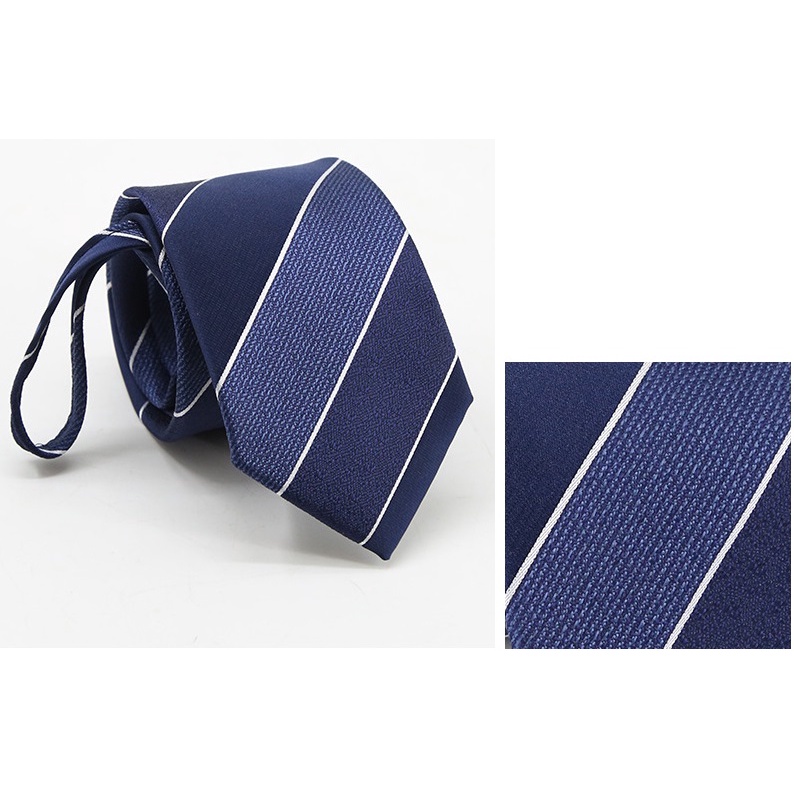 Cravat Nam 7cm thắt sẵn khóa kéo thời trang nhiều mẫu lựa chọn, Calavat công sở, Cà vạt chú rể, Cà vạt dự tiệc