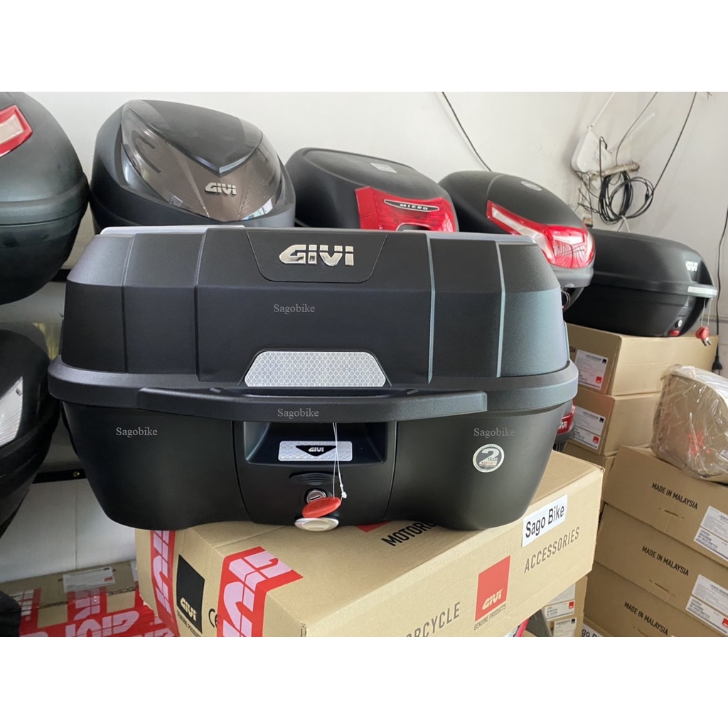 Thùng Givi B45NM, thùng givi 45lit kèm đế, ốc gắn, hàng chính hãng, bảo hành 2 năm