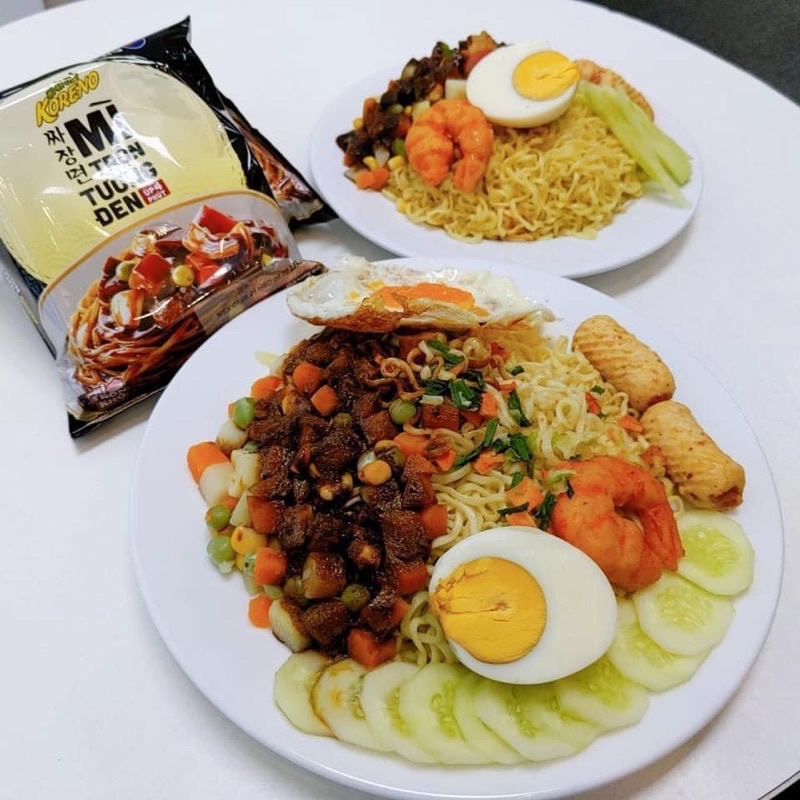Mì Trộn Tương Đen Koreno Hàn Quốc - combo 3 gói 80g | BigBuy360 - bigbuy360.vn