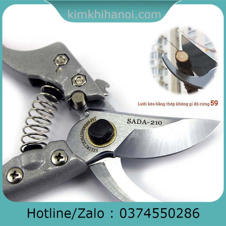 Kéo cắt cành tỉa cây cảnh Sk5 , Sada lưỡi thép không rỉ bền bỉ qua nhiều năm