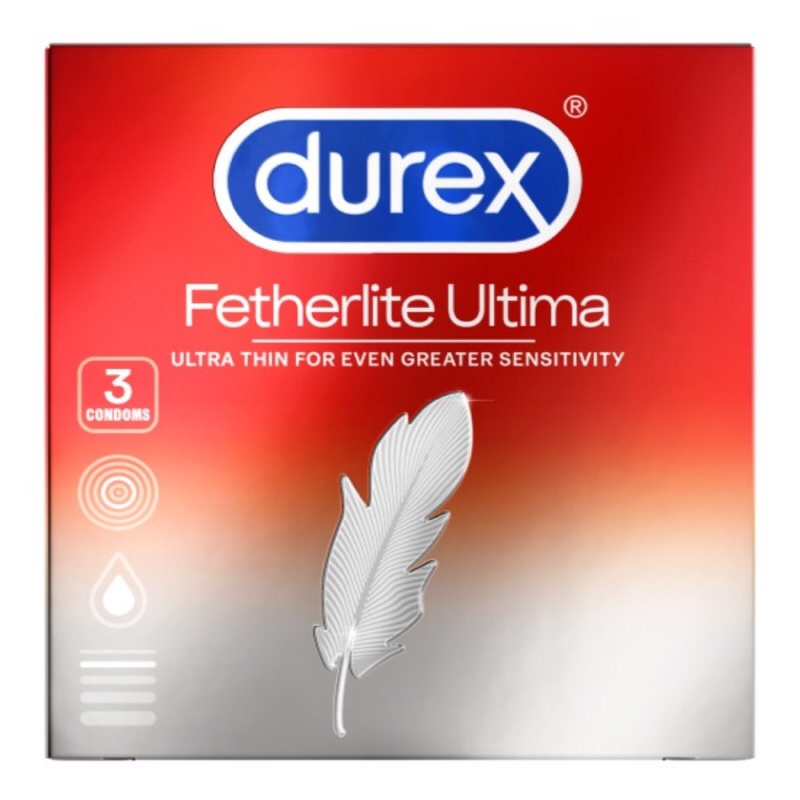 DUREX Bao Cao Su Fetherlite Ultima Siêu Mỏng Hộp 3 cái