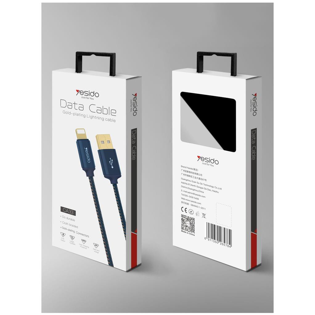 Cáp sạc YESIDO CA-33 USB to LIGHTNING