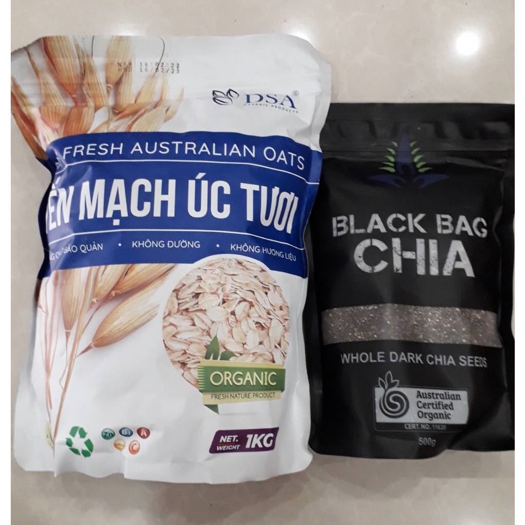 Combo yến mạch hạt chia