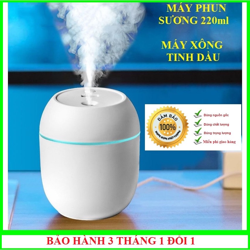 [HÀNG XỊN] Máy xông khuếch tán tinh dầu 220ml, đuổi muỗi, thơm phòng, xe hơi, đèn phòng ngủ