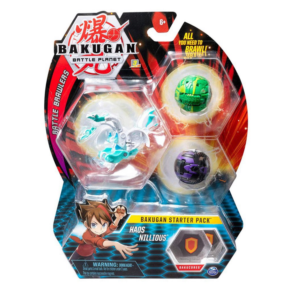 GIÁ SỐC Vỉ đồ chơi 3 con Siêu chiến binh Bakugan