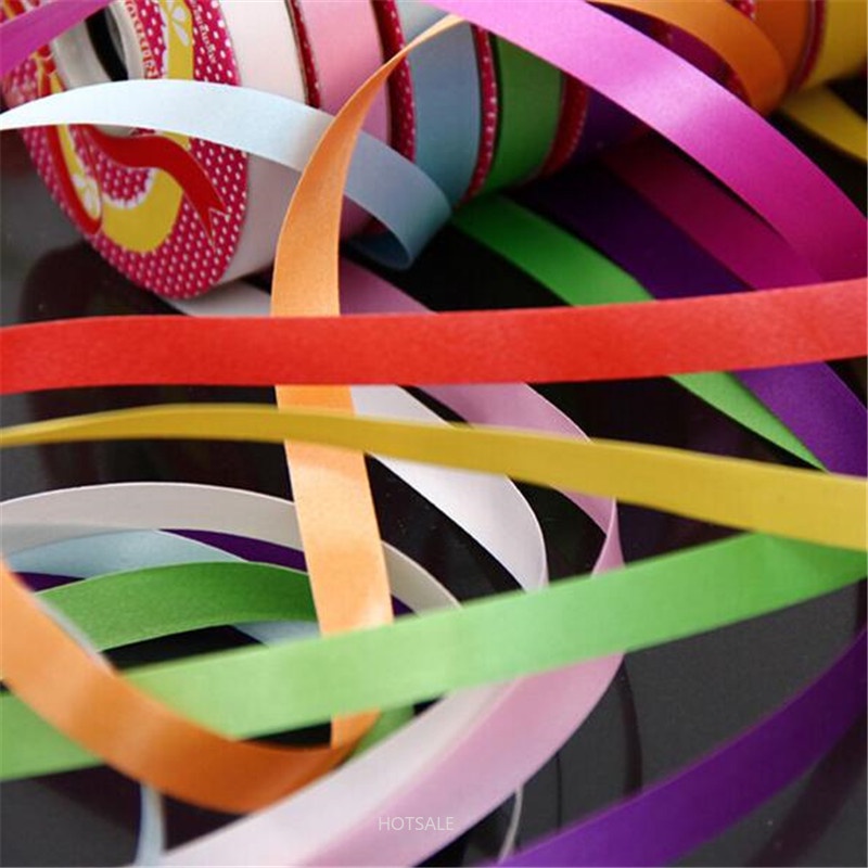 Cuộn dây ruy băng bằng nhựa dài 1.2cm dùng trang trí tiệc cưới