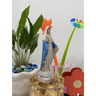 208. Đức Mẹ ban ơn gốm sứ 11cm