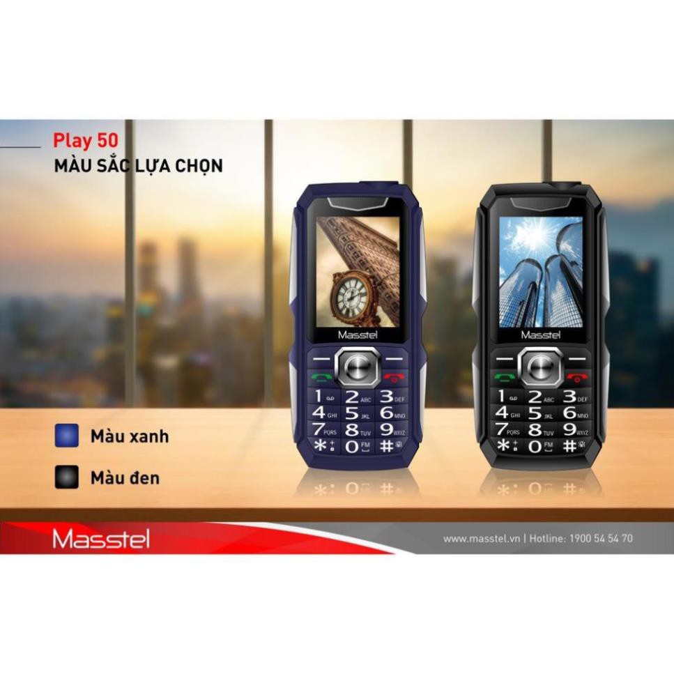 Điện Thoại Masstel Play 50 Loa khủng - Pin siêu khủng  3000mah sản phẩm mới - bảo hành 12  thang. | BigBuy360 - bigbuy360.vn